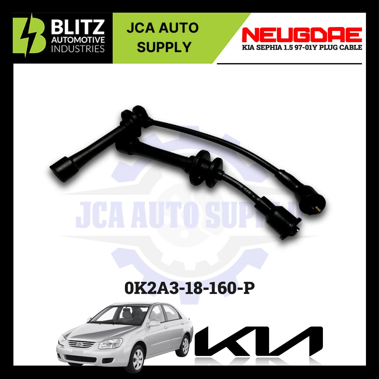 Kia Sephia 1.5 97 01Y Plug Cable K2A3 18 160 P BLITZ 2.jpg