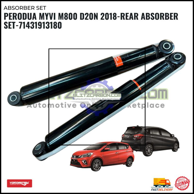 Perodua Myvi M800 D20N 2018-Rear Absorber Set-71431913180