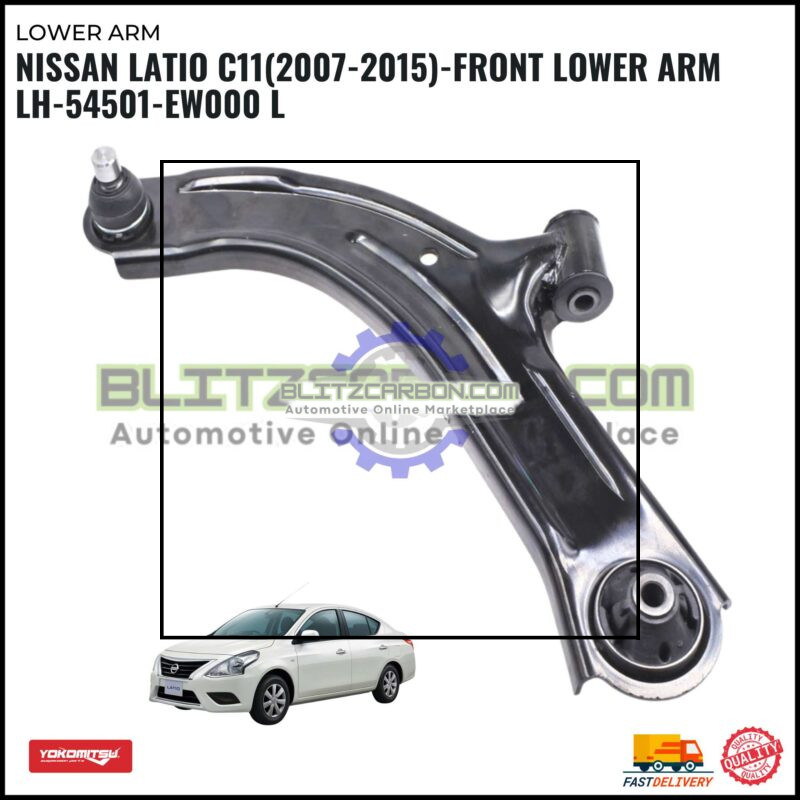 Nissan Latio. Sylphy G11. Grand Livina. NV200(2007-2015)-Front Lower Arm