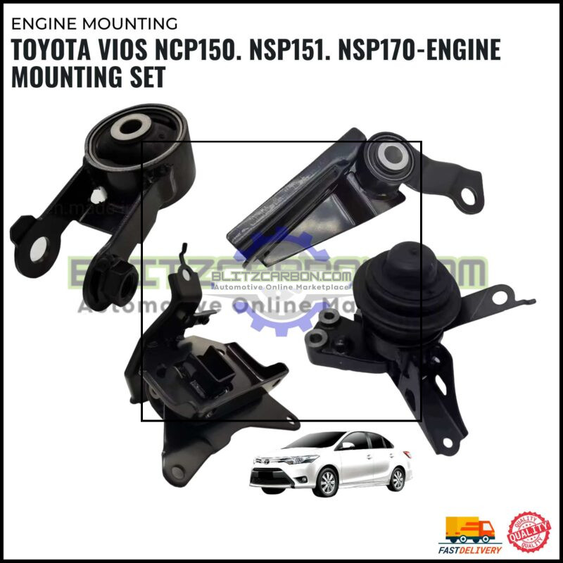 Toyota Vios NCP150. NSP151. NSP170-Engine Mounting Set