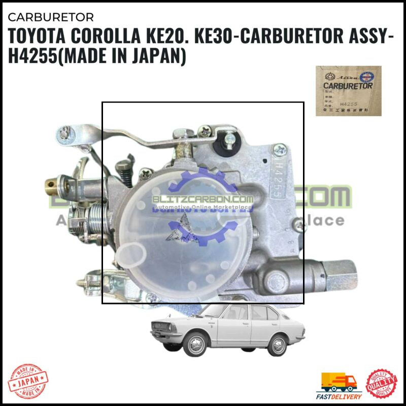 Toyota Corolla KE20. KE30-Carburetor Assy-H4255(MADE IN JAPAN)