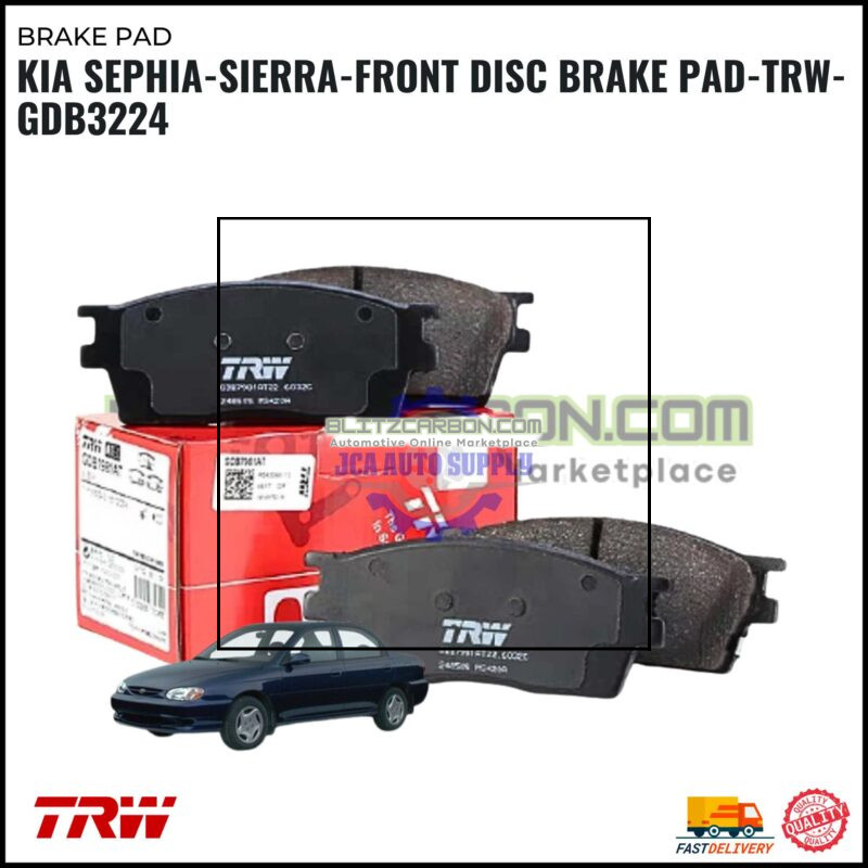 Kia Sephia-Sierra-Front Disc Brake Pad-TRW-GDB3224