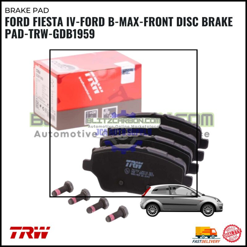Ford Fiesta IV-Ford B-MAX-Front Disc Brake Pad-TRW-GDB1959