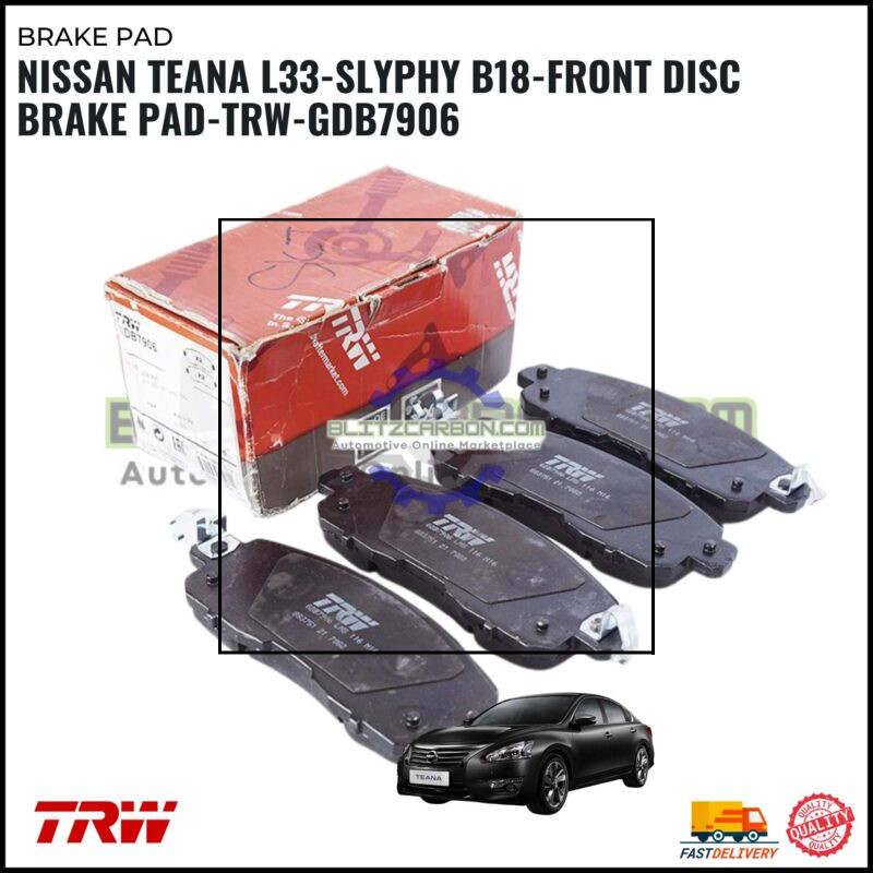 Ford Ranger 2.5 TDC-Mazda B2500-B2900-BT50-Front Disc Brake Pad-TRW-GDB3403