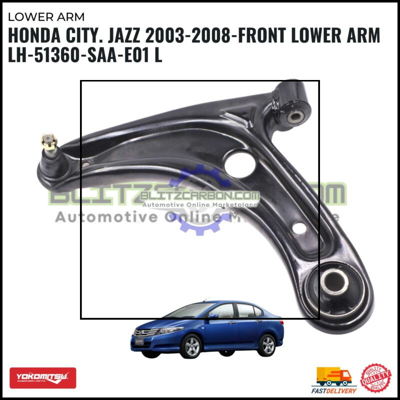Honda City. Jazz 2003-2008-Front Lower Arm