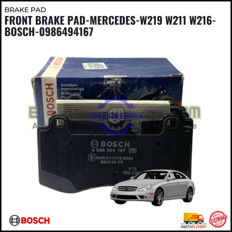 FRONT BRAKE PAD-MERCEDES-W219 W211 W216-BOSCH-0986494167