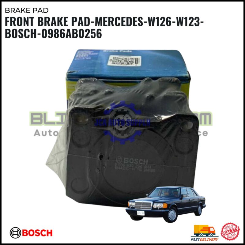 FRONT BRAKE PAD-MERCEDES-W126-W123-BOSCH-0986AB0256