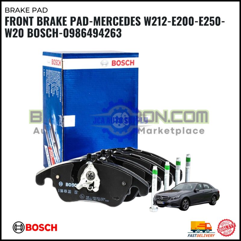 FRONT BRAKE PAD-MERCEDES W212-E200-E250-W20 BOSCH-0986494263