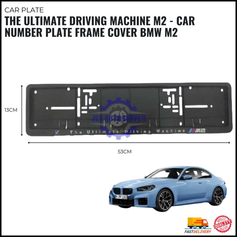 THE ULTIMATE DRIVING MACHINE M2 - CAR NUMBER PLATE FRAME COVER BMW M2