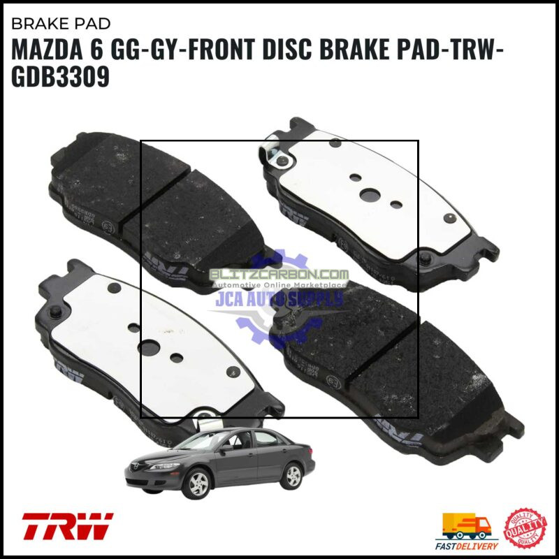 Mazda 6 GG-Front Disc Brake Pad-TRW-GDB3310