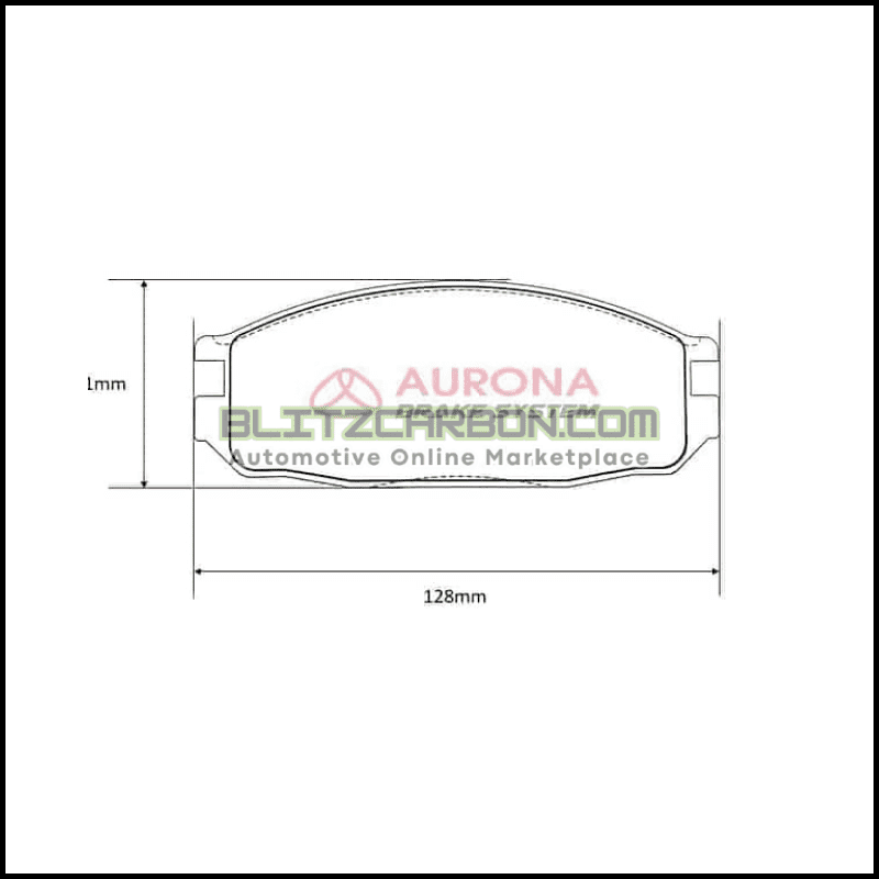 Aurona Brake Pad AUR561289 Front Vanette C22