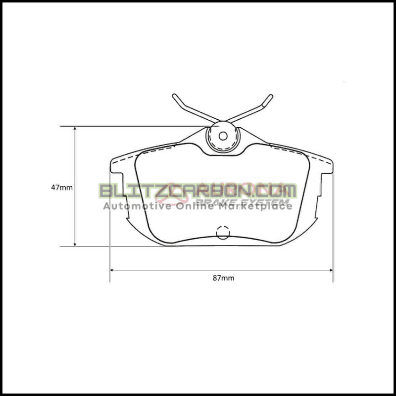 Aurona Brake Pad AUR561382 Rear Waja