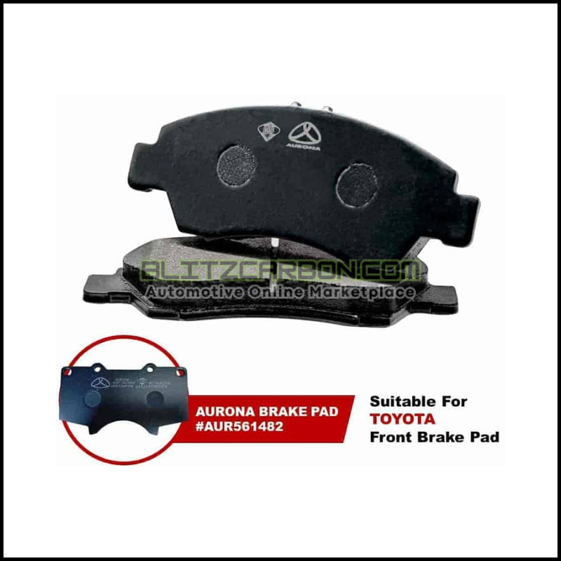 Aurona Brake Pad AUR561482 Front FJ Cruiser Fortuner Hilux Land Cruiser Prado Pajero
