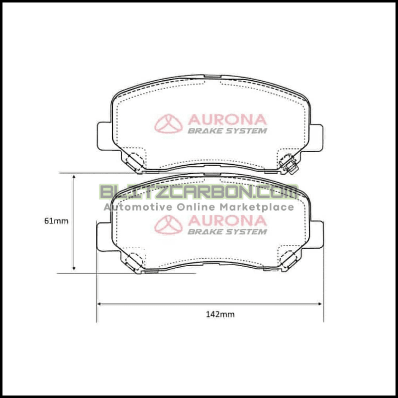 Aurona Brake Pad AUR562226 Front CX5