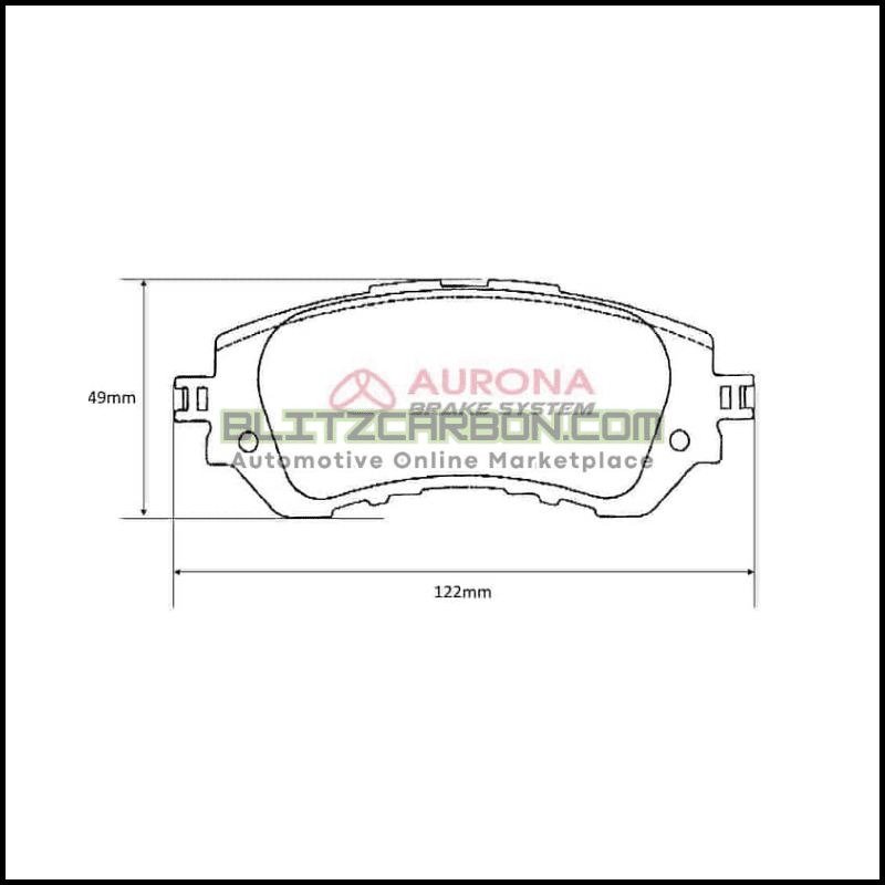 Aurona Brake Pad AUR562343 Front Vios Yaris