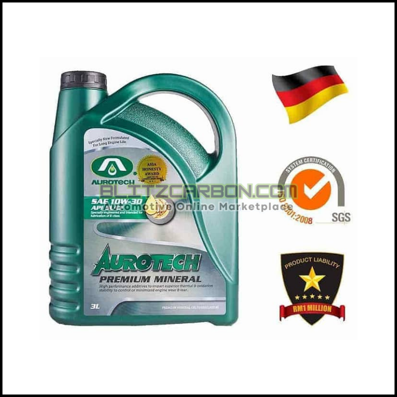 Aurotech Engine Oil 10W-30 Premium Mineral (3L)