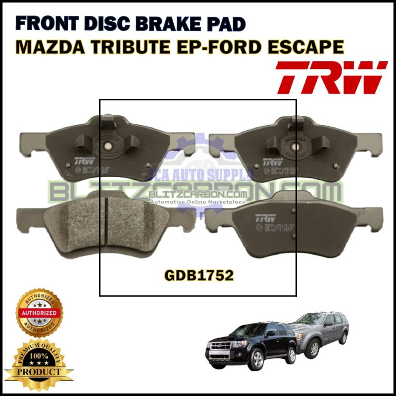 Mazda Tribute EP-Ford Escape-Front Disc Brake Pad-TRW-GDB1752