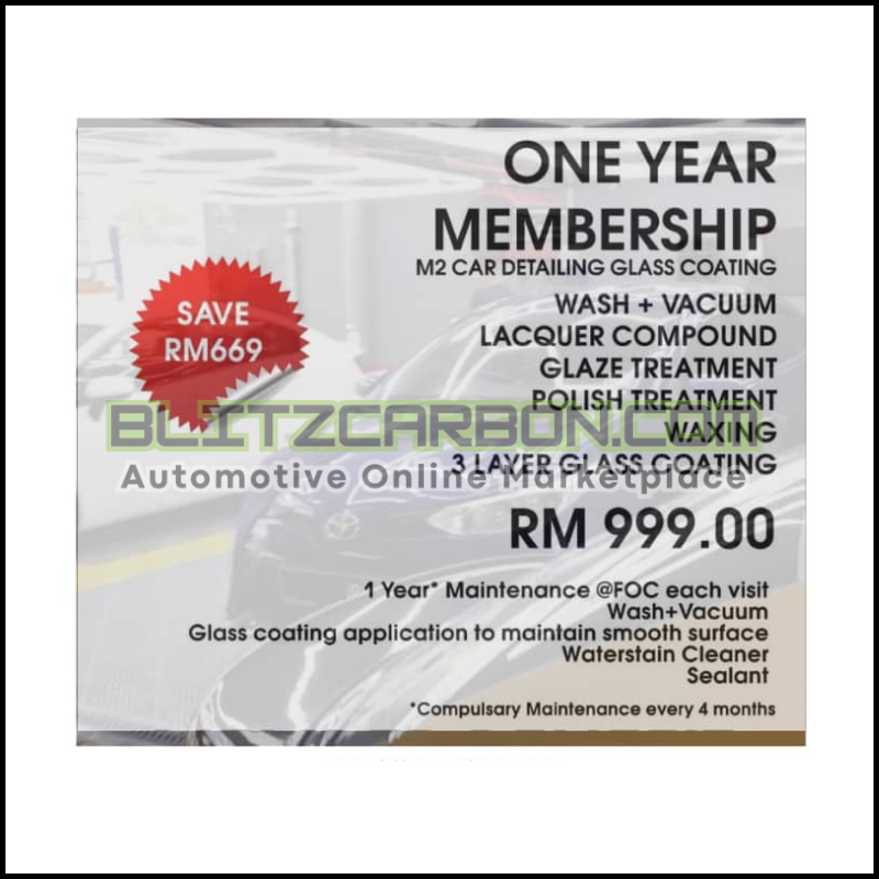 [ONE YEAR MEMBERSHIP]-Glass Coating
