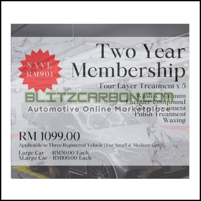 [TWO YEAR MEMBERSHIP] Four Layer Treatment x 5