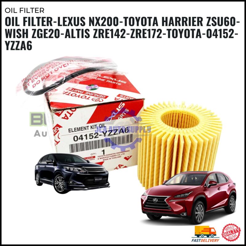 Oil Filter-Lexus NX200-Toyota Harrier ZSU60-Wish ZGE20-Altis ZRE142-ZRE172-Toyota-04152-YZZA6