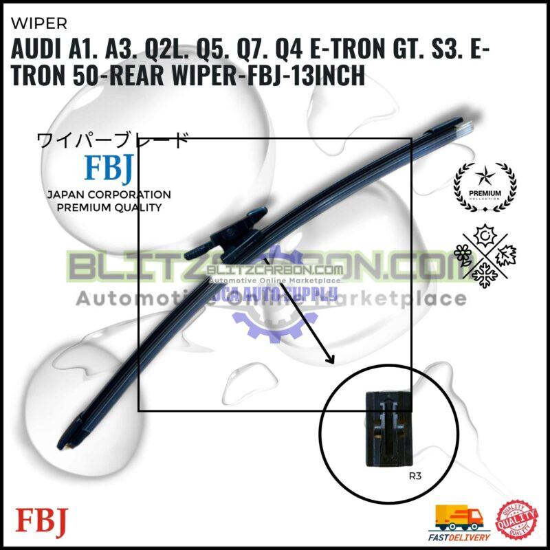 Audi A1. A3. Q2L. Q5. Q7. Q4 E-TRON GT. S3. E-TRON 50-Rear Wiper-FBJ-13inch