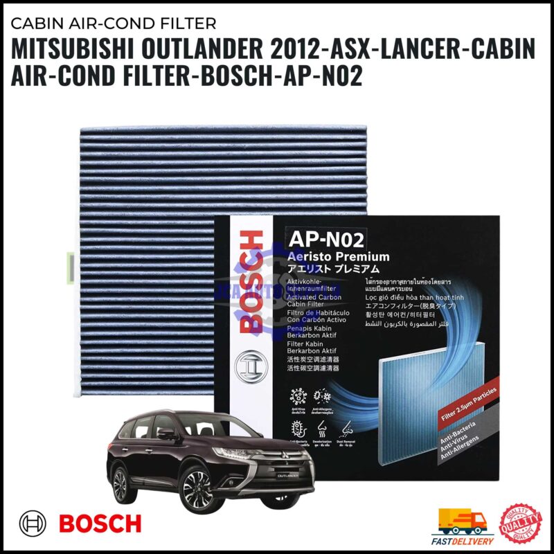 Cabin Air-Cond Filter-Mitsubishi Outlander 2012-ASX-Lancer-BOSCH-AP-N02
