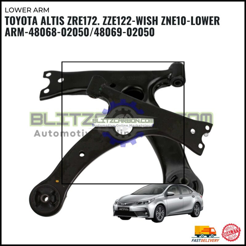 Toyota Altis ZRE172. ZZE122. Wish ZNE10- Front Lower Arm Left-Front Lower Arm Right