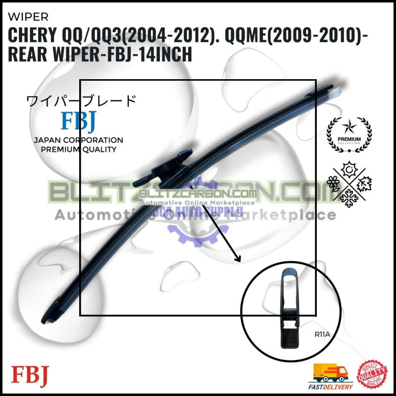 Chery QQ/QQ3(2004-2012). QQME(2009-2010)-Rear Wiper-FBJ-14inch