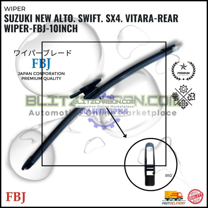 Suzuki New Alto. Swift. SX4. Vitara-Rear Wiper-FBJ-10inch