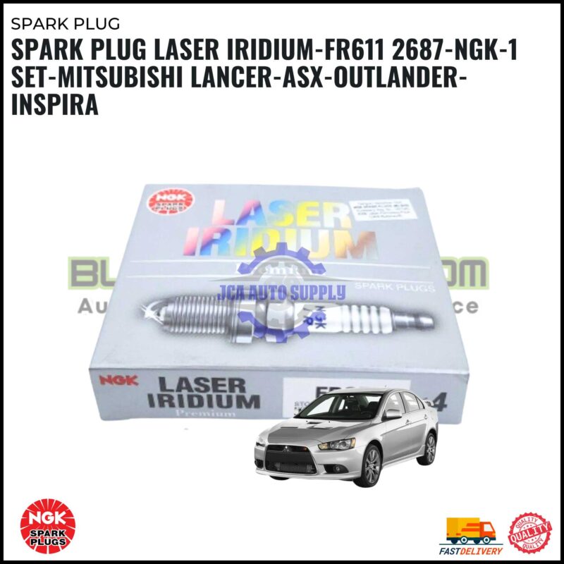 Spark Plug Laser Iridium-Mitsubishi Lancer-Asx-Outlander-Inspira-FR611 2687-NGK-1 SET