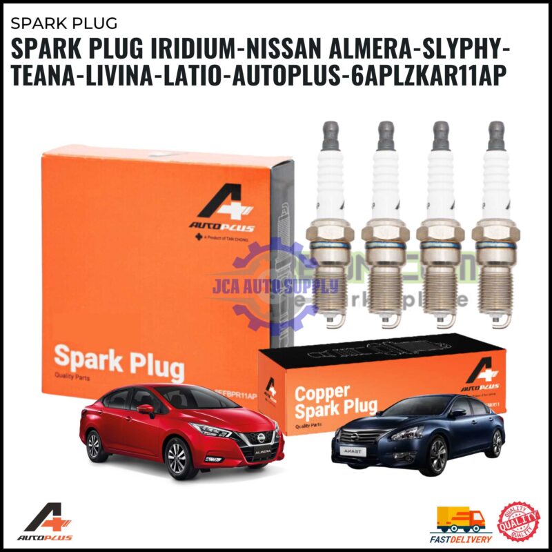Spark Plug Iridium-Nissan Almera-Slyphy-Teana-Livina-Latio-AUTOPLUS-6APLZKAR11AP