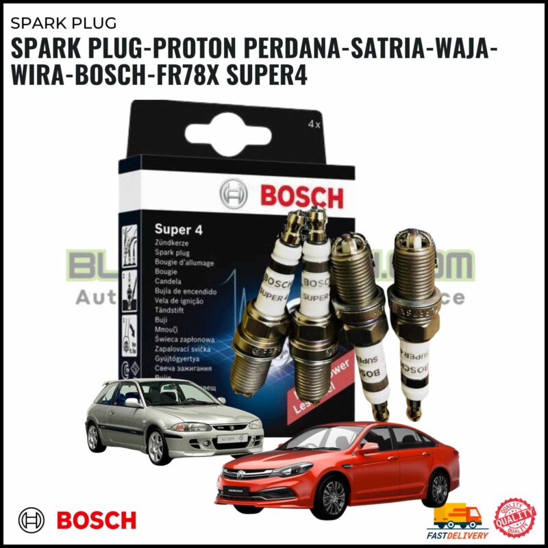 Spark Plug-Proton Perdana-Satria-Waja-Wira-Bosch-FR78X Super4