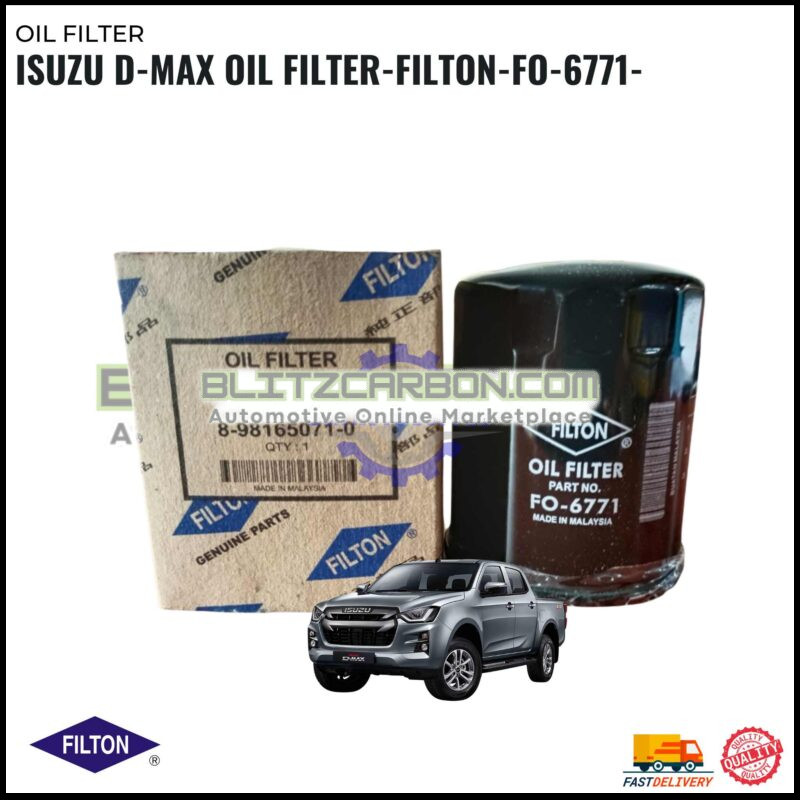 Isuzu D-Max Oil Filter-Filton-Fo-6771