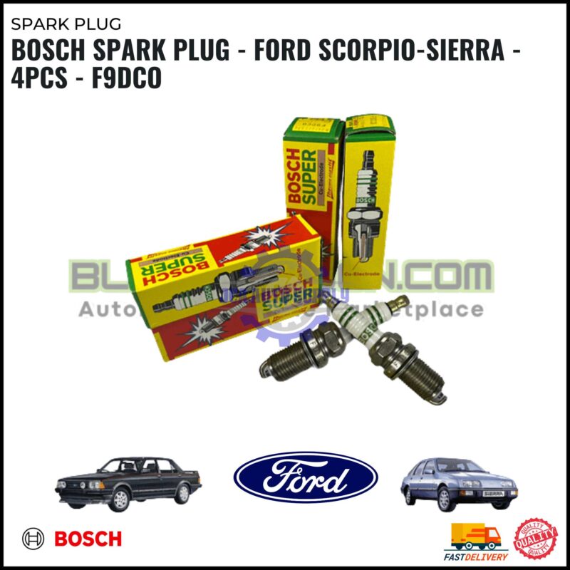 BOSCH Spark Plug - Ford Scorpio-Sierra - 4PCS - F9DCO