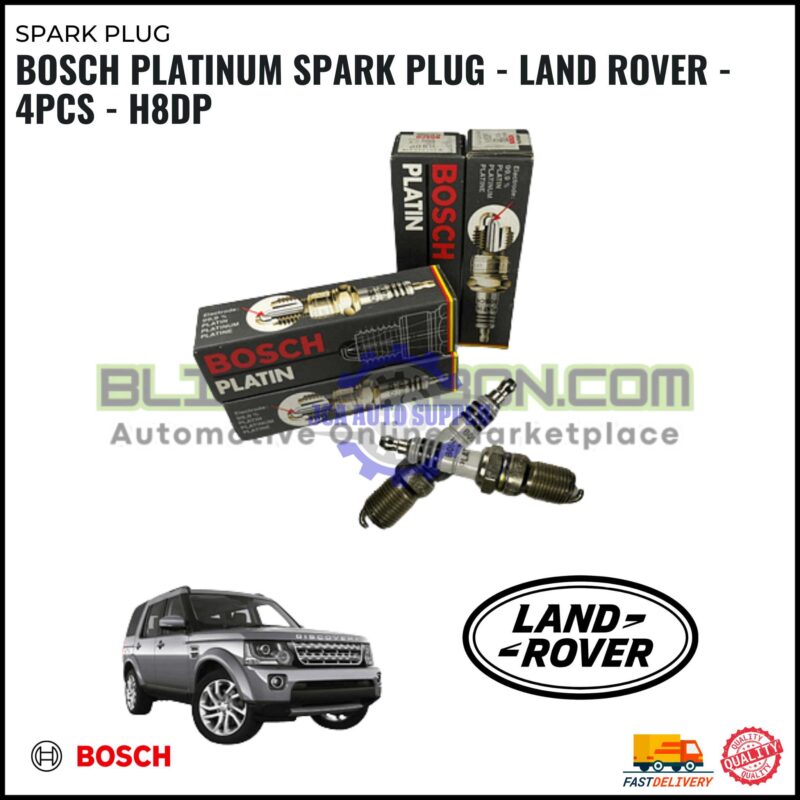 BOSCH Platinum Spark Plug - Land Rover - 4PCS - H8DP