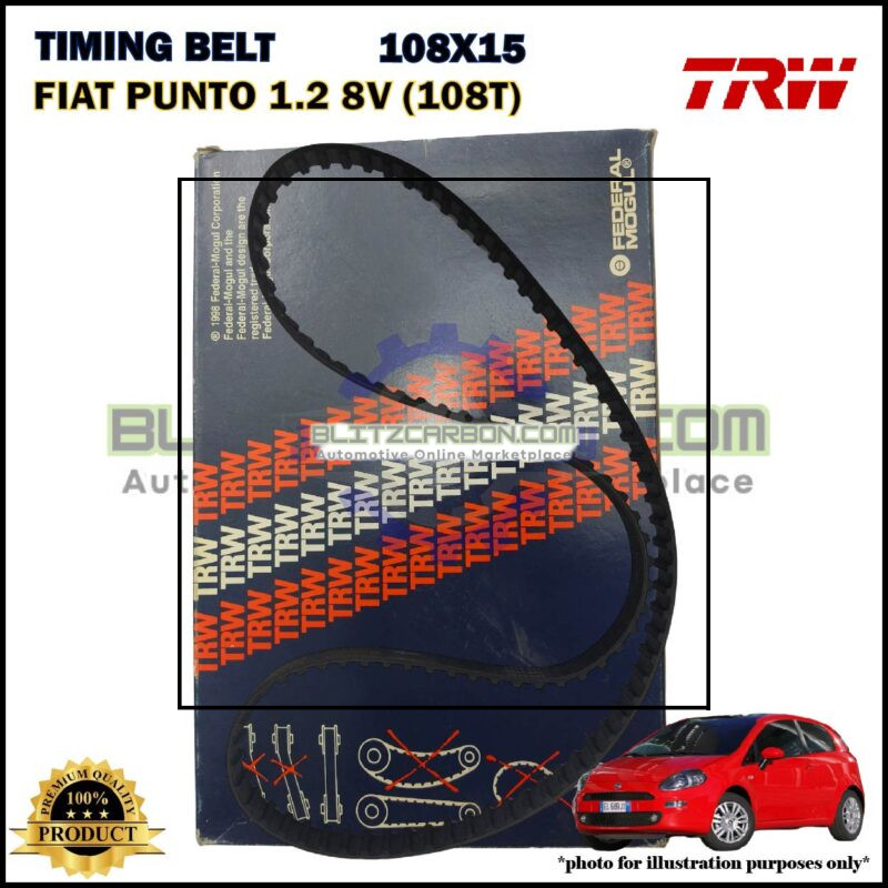 Tali Timing-Fiat Punto 1.2cc 8V (108T)-Timing Belt-TRW-4817912 (108X15)