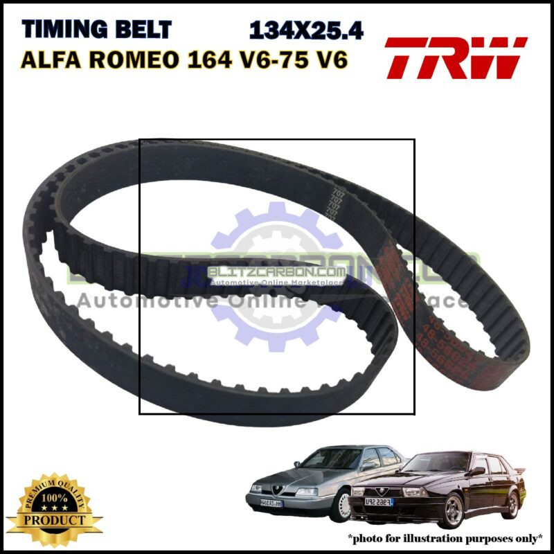 Tali Timing-Alfa Romeo 164 3.0cc V6-75 3.0cc V6-Timing Belt-TRW-4856625 (134X25.4)