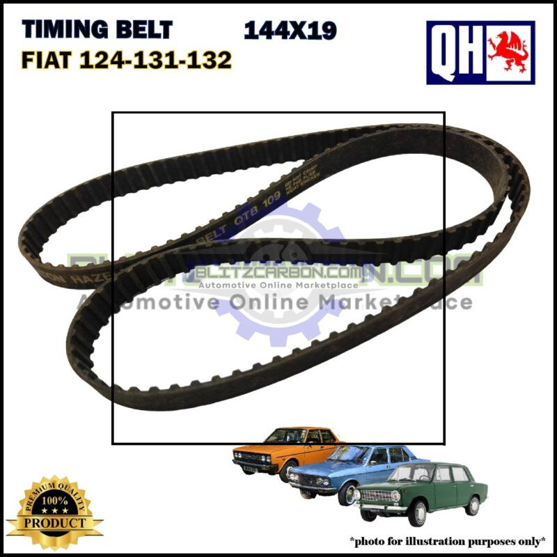 Tali Timing-Fiat 124 1.4cc-131 1.3cc 1.6cc-132 1.6cc -Timing Belt-QHUK-QTB109 (144X19)