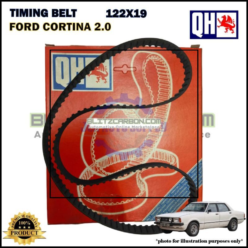 Tali Timing-Ford Cortina 2.0cc-Timing Belt-QHUK-QTB114 (122X19)