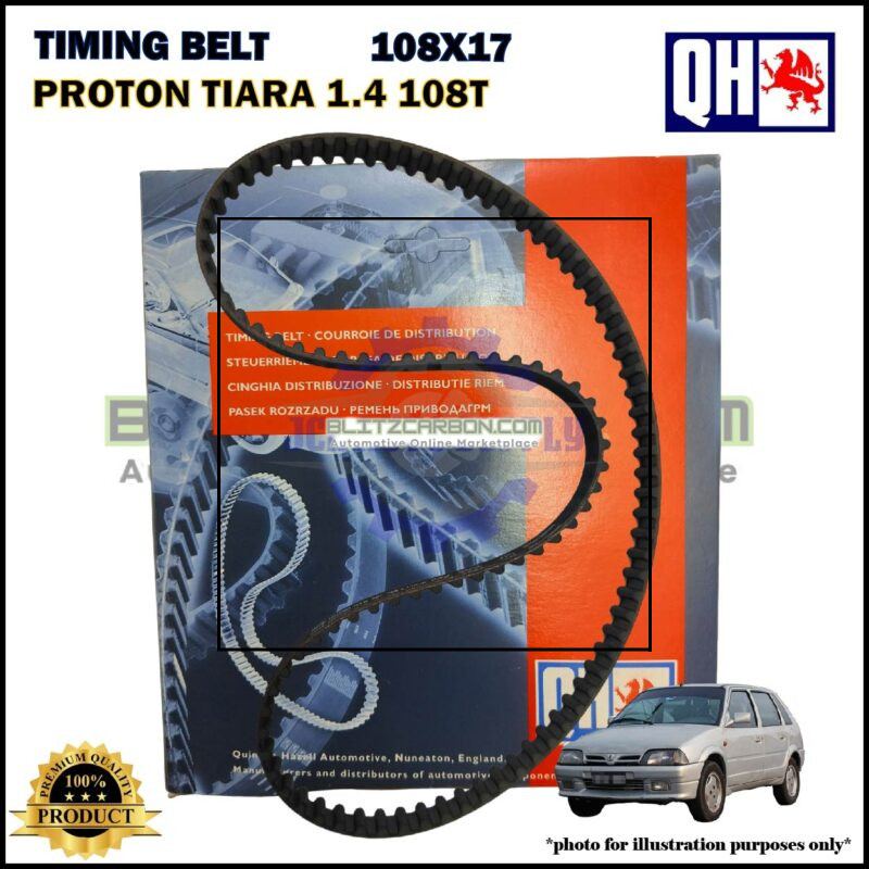 Tali Timing-Proton Tiara 1.4cc 108T-Citroen AX 1.4cc-Timing Belt-QHUK-QTB207 (108X17)