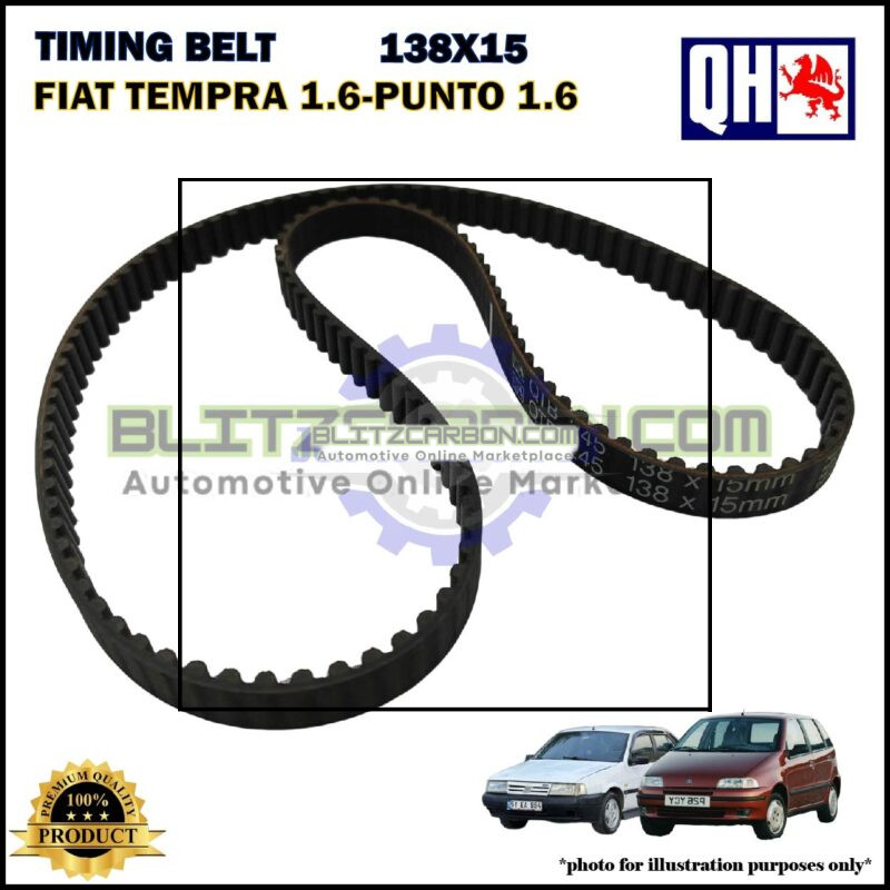 Tali Timing-Fiat Tempra 1.6-Punto 1.6-Timing Belt-QHUK-QTB245 (138X15)