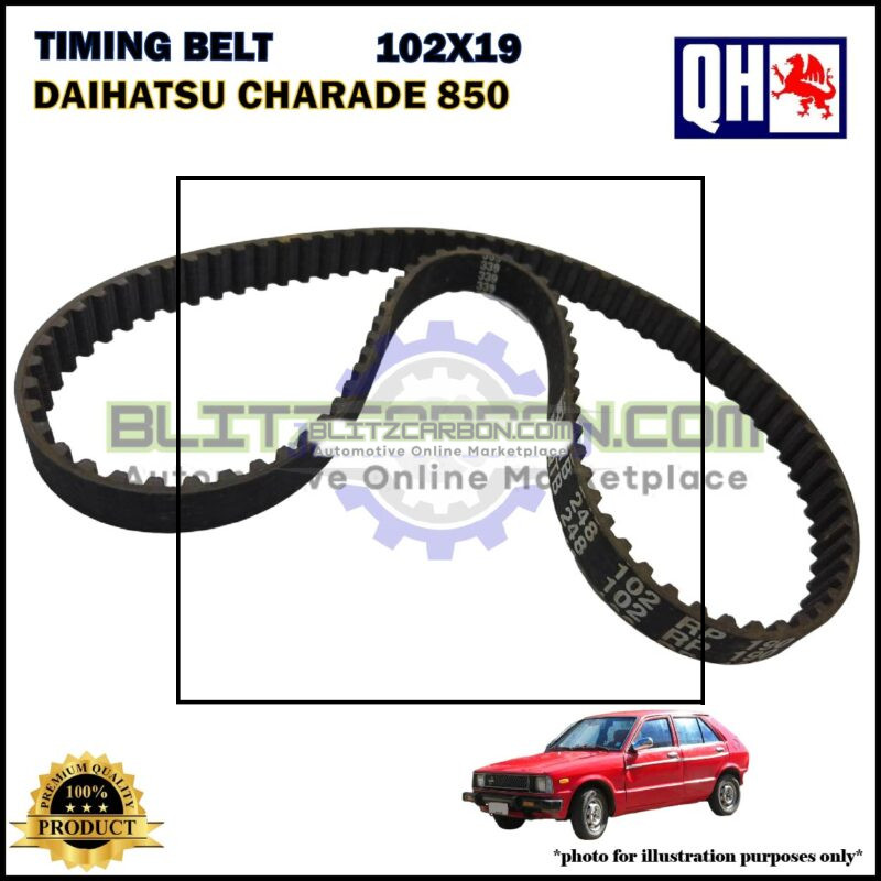 Tali Timing-Daihatsu Charade 850 1.0cc-Timing Belt-QHUK-QTB248 (102X19)