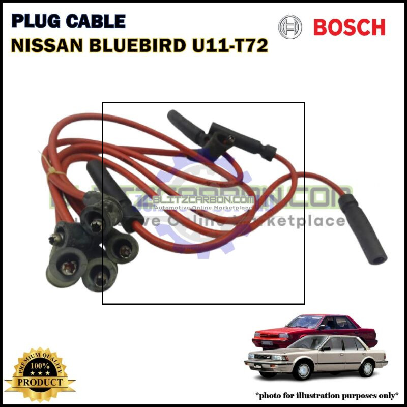 Nissan Bluebird U11-T72-Spark Plug Cable-BOSCH-0986AM0030