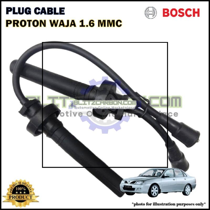 Kabel Palam Pencucuh-Proton Waja 1.6cc MMC-Spark Plug Cable-BOSCH-0986AM0053