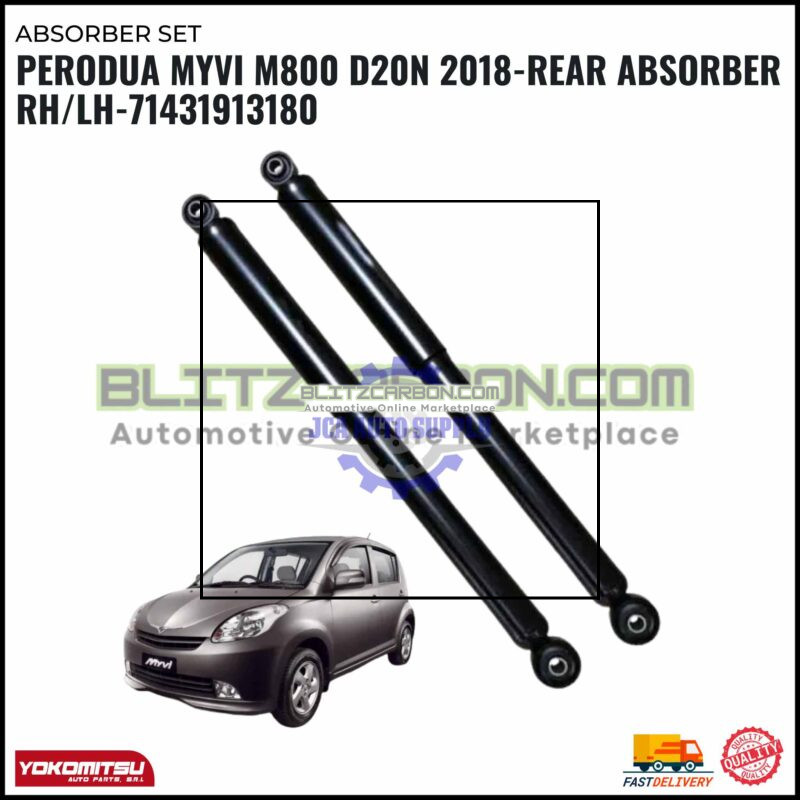Perodua Myvi M800 D20N 2018-Rear Absorber RH/LH-71431913180