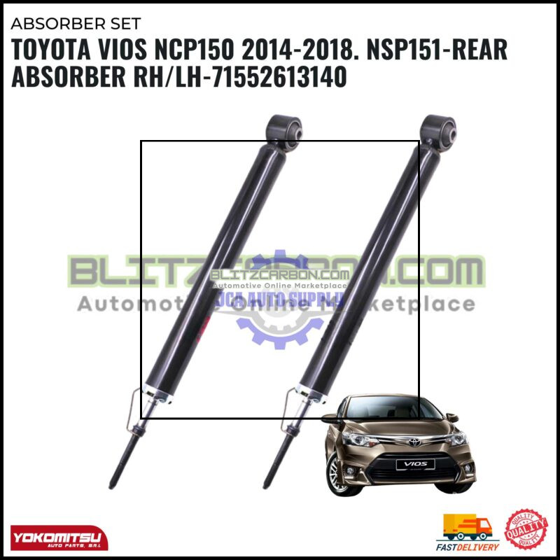 Toyota Vios NCP150 1.5 2014-2018-Rear Absorber RH/LH-71552613140