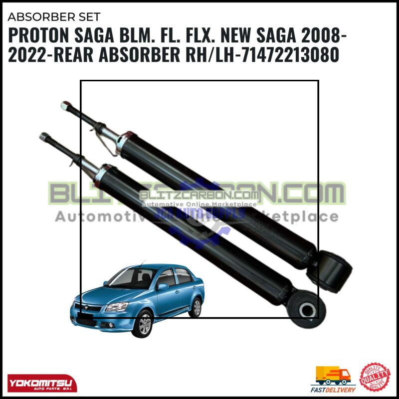 Proton Saga BLM. FL. FLX. New Saga 2008-2022-Rear Absorber RH/LH-71472213080