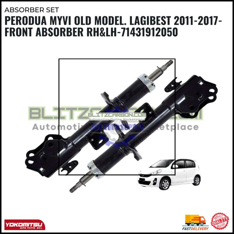 Perodua Myvi Old Model. Lagibest 2011-2017-Front Absorber RH&LH-71431912050