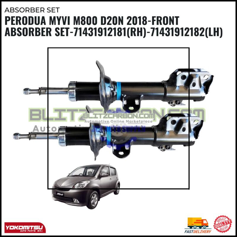 Perodua Myvi M800 D20N 2018-Front Absorber Set-71431912181(RH)-71431912182(LH)
