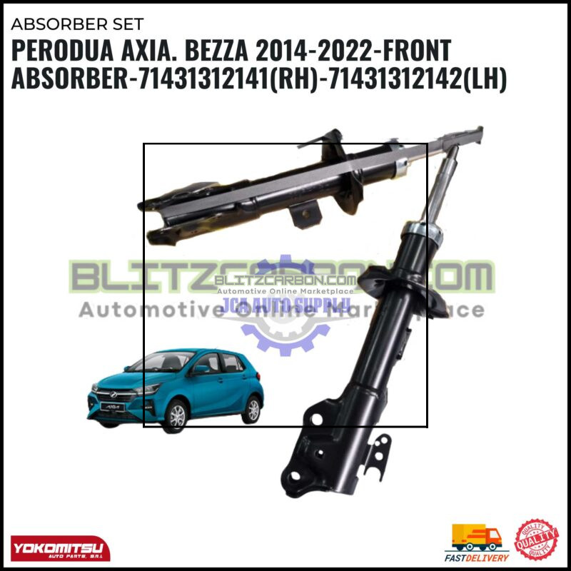 Perodua Axia. Bezza 2014-2022-Front Absorber-71431312141(RH)-71431312142(LH)